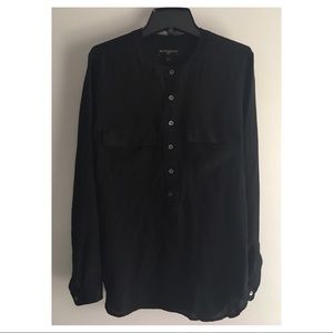 Banana Republic silk long sleeves in black size M